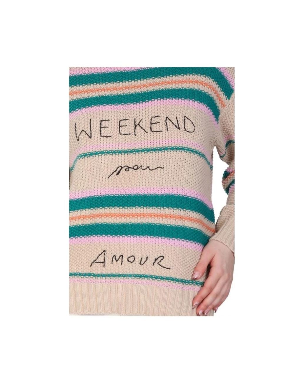 Weekend by Maxmara Multicolor Round-Neck Knitwear