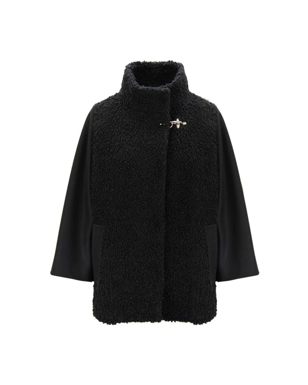 Fay Black Faux Fur & Shearling Jackets