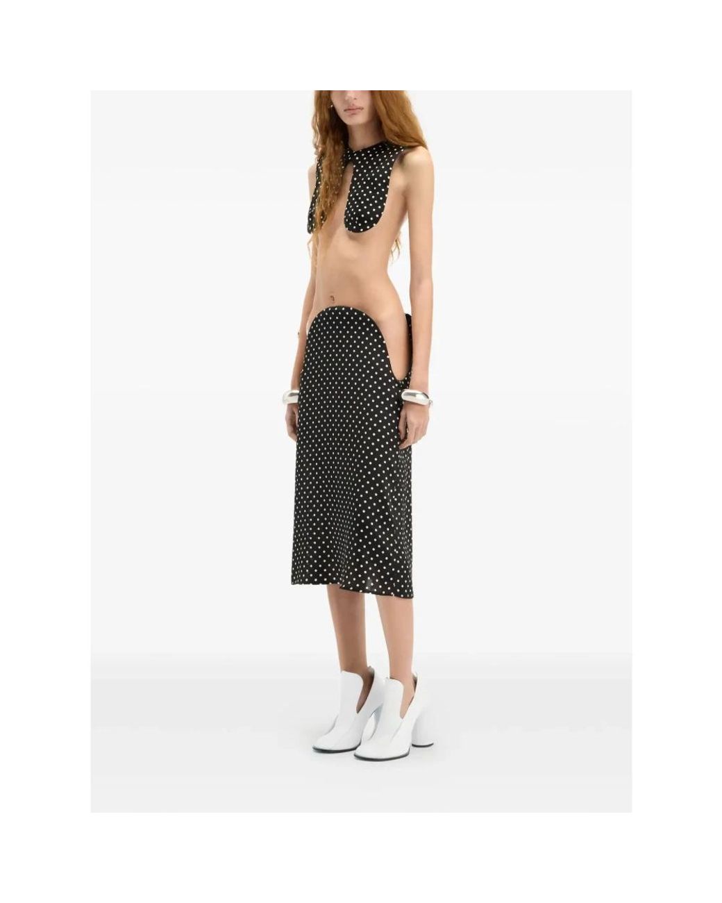 Jean Paul Gaultier Black Midi Skirts