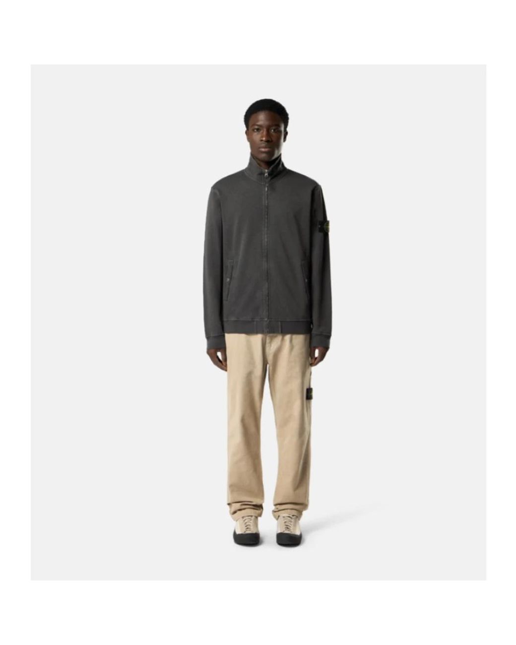Zip-Throughs Stone Island de hombre de color Black