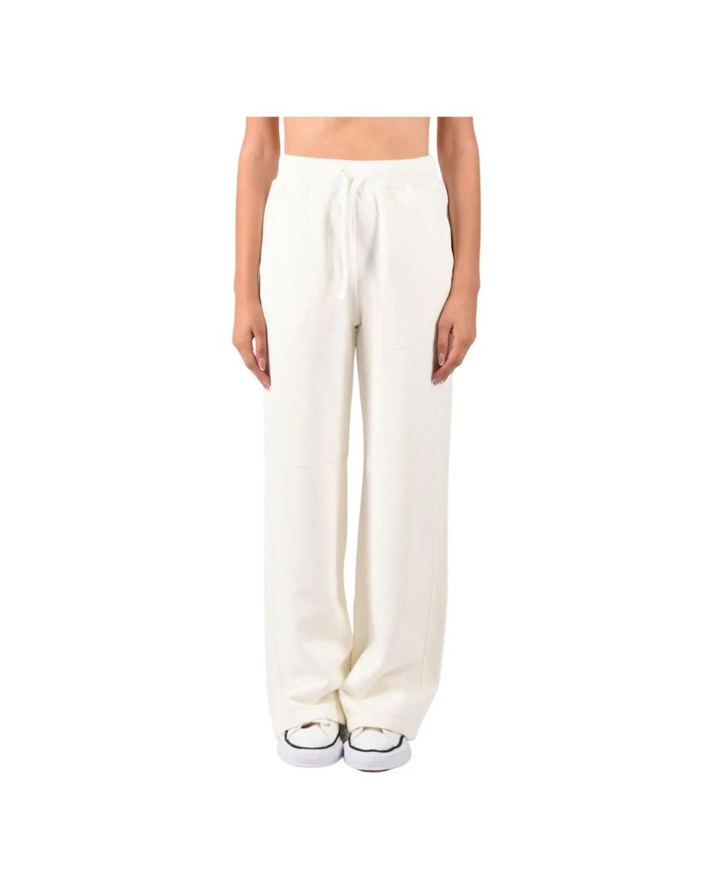 Dondup White Wide Trousers