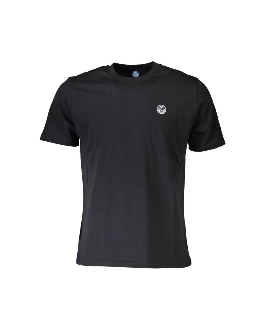 North Sails Tops ,Zwart ,Katoen Zwarte Katoenen T-Shirt in het Black voor heren