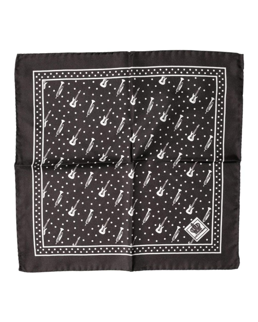 Dolce & Gabbana Black Pocket Scarves for men