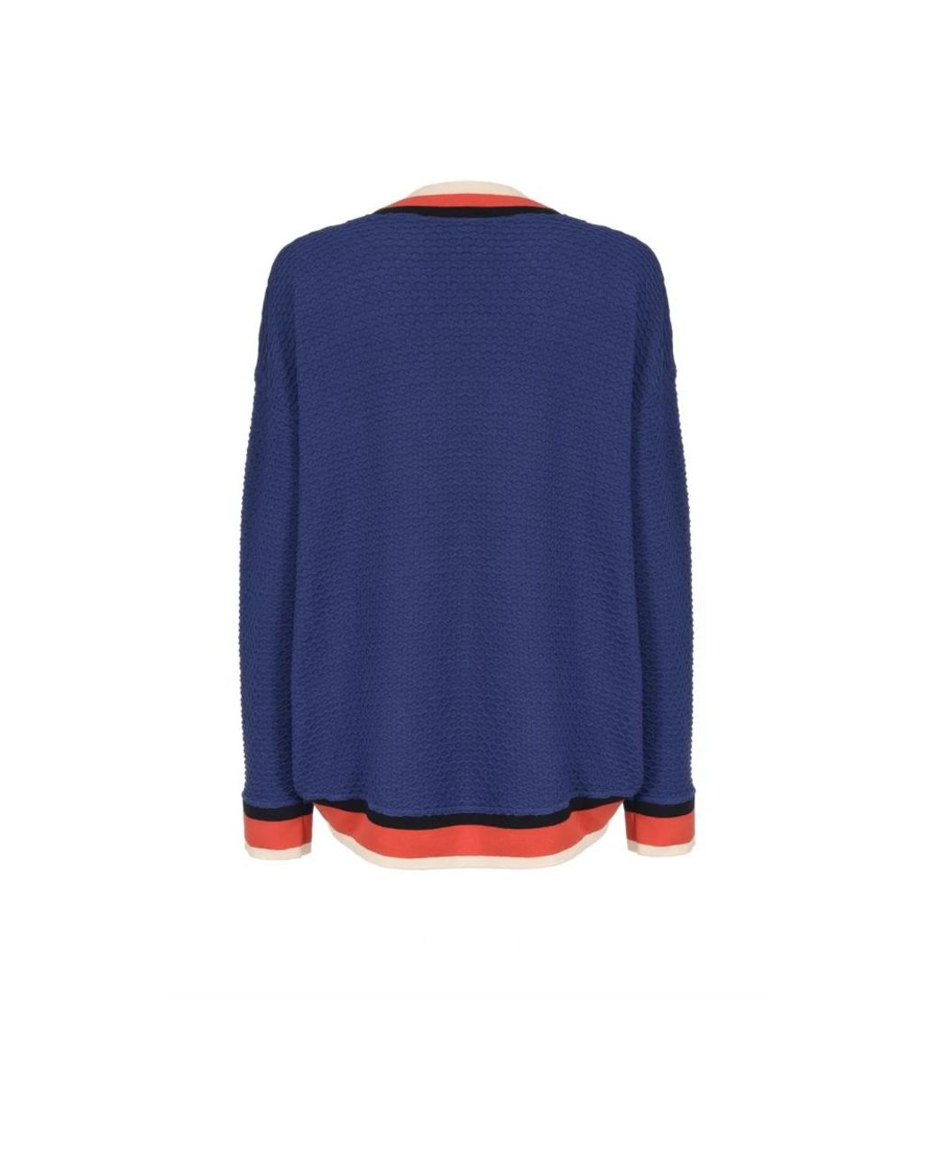 Pinko Blue V-Neck Knitwear