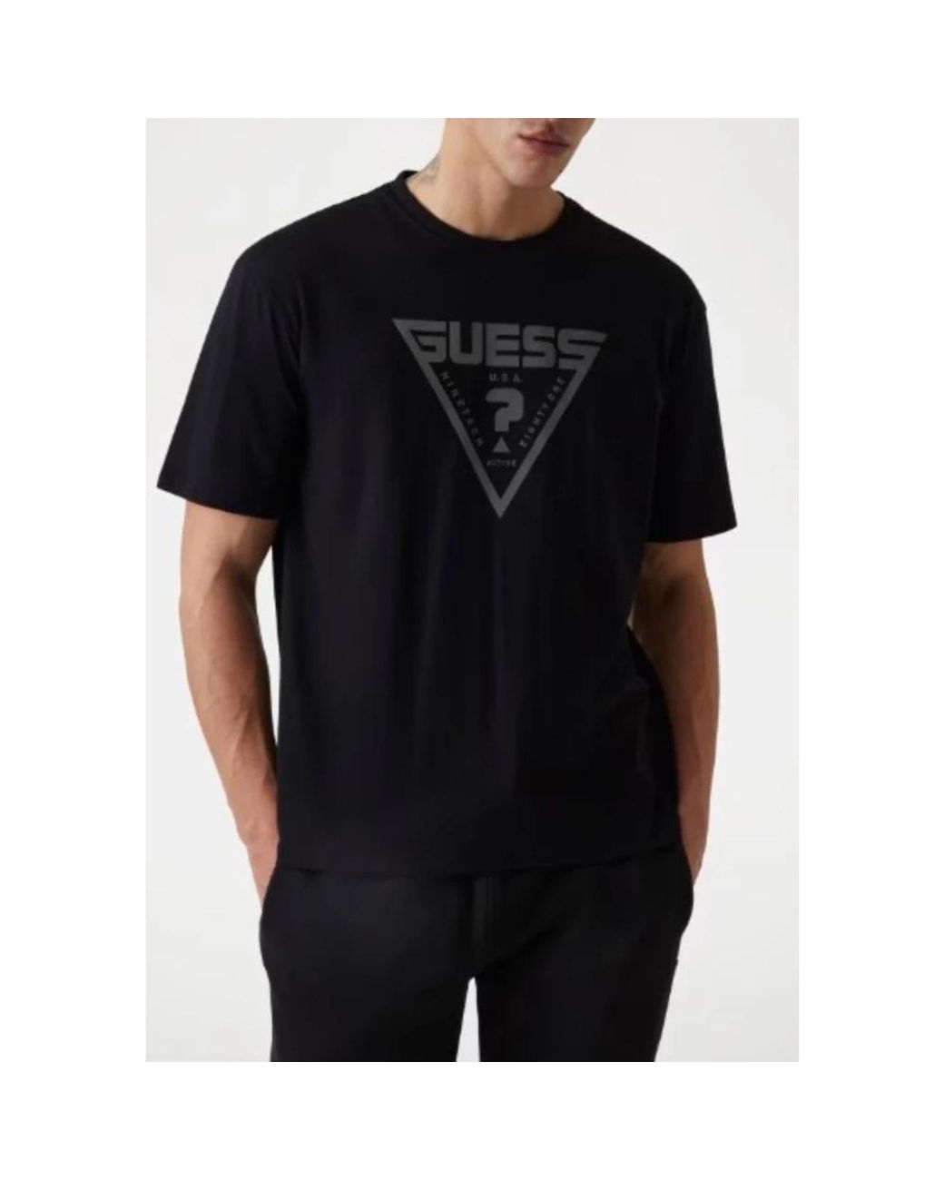 Guess Black T-Shirts for men