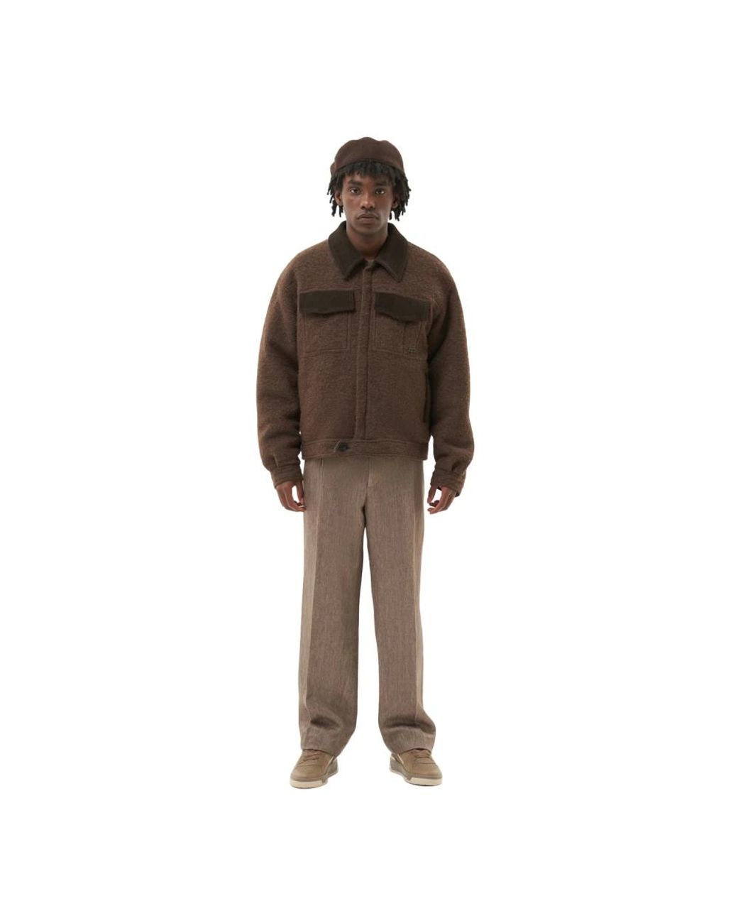 Filling Pieces Box Jacket in het Brown voor heren