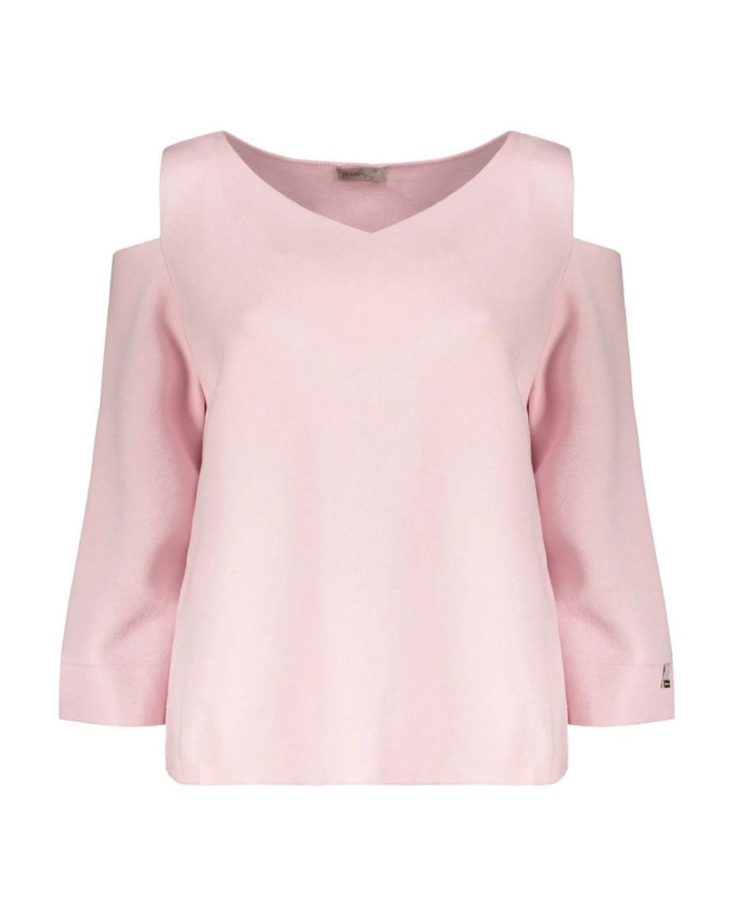 Herno Pink V-Neck Knitwear