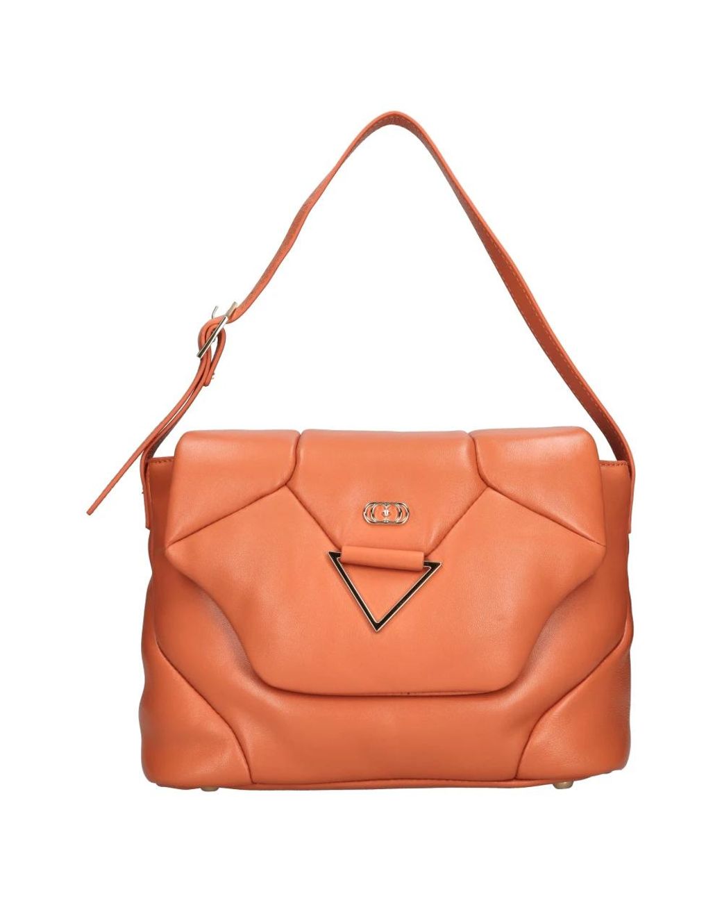 La Carrie Orange Shoulder Bags