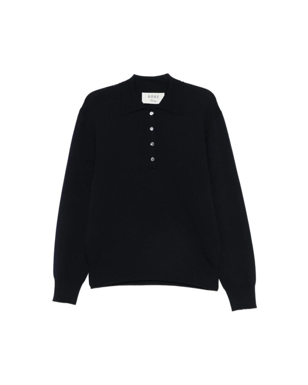 Rohe Black Round-Neck Knitwear