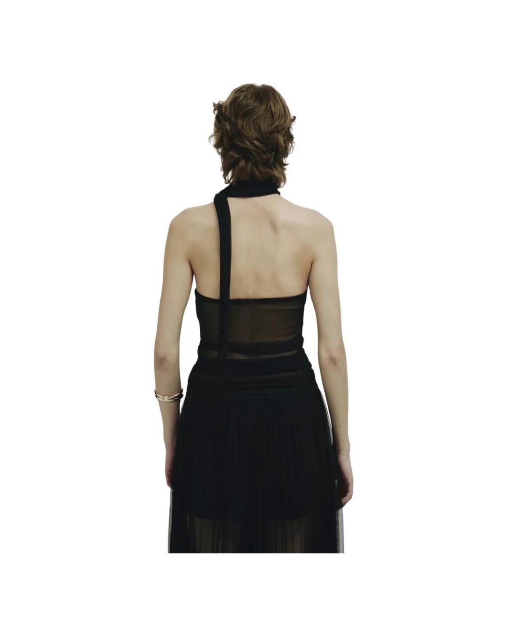 Erika Cavallini Semi Couture Black Sleeveless Tops