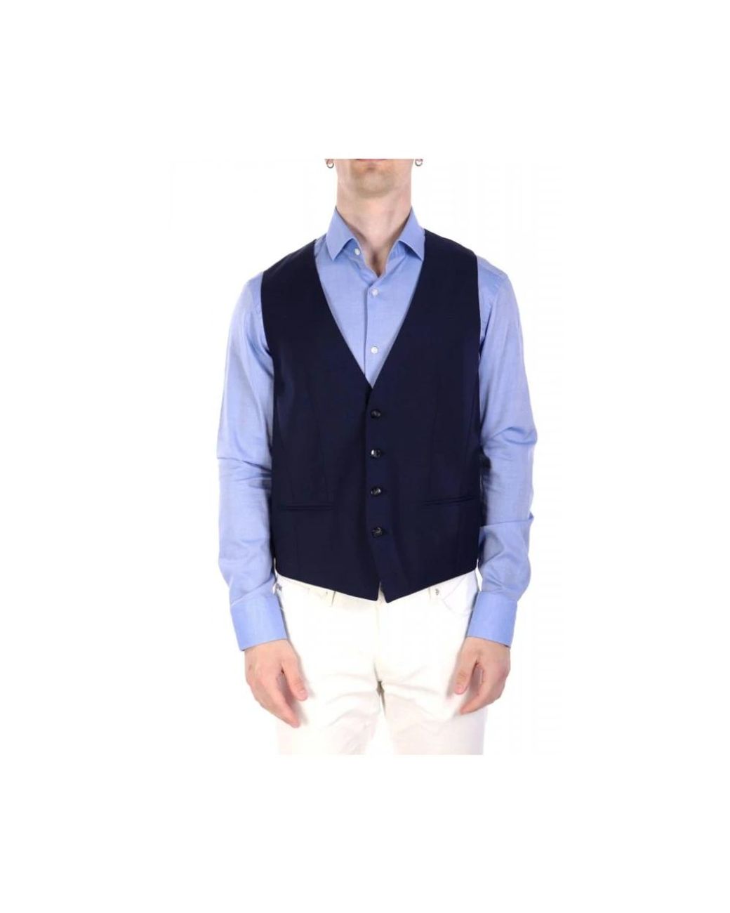Boss Blue Waistcoats for men