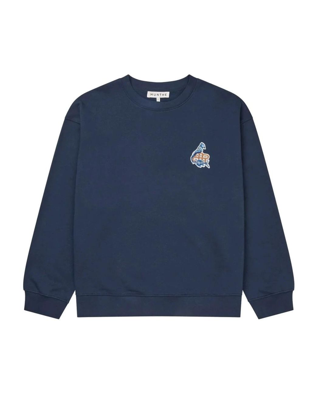 Munthe Sweatshirt in het Blue