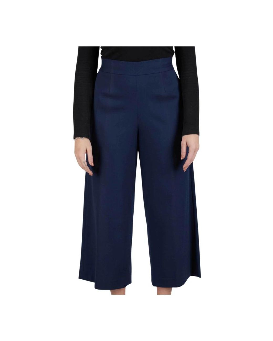 Kiton Blue Cropped Trousers