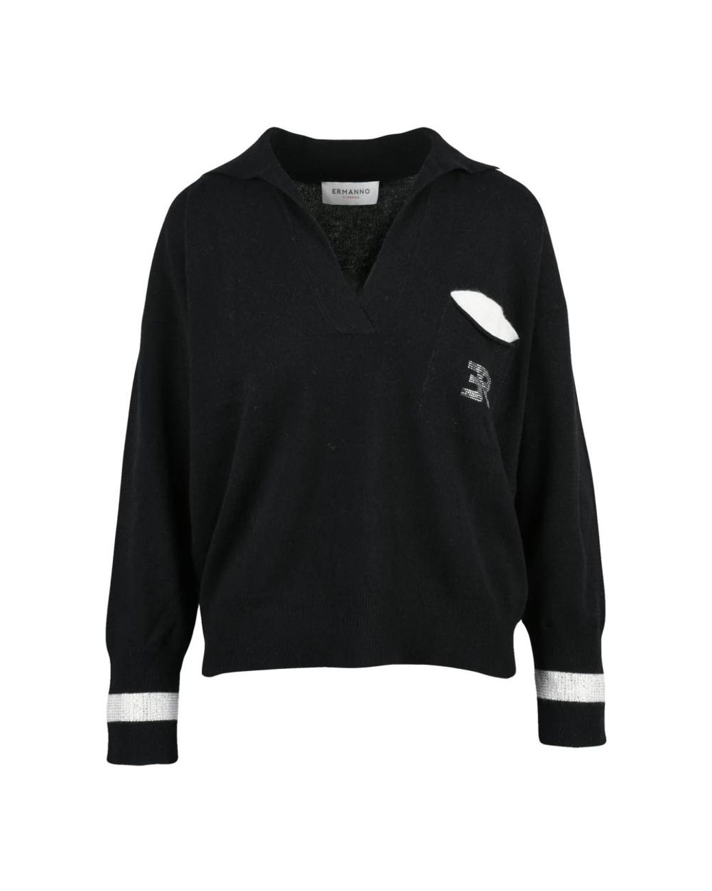 Ermanno Scervino Black Polo Shirts