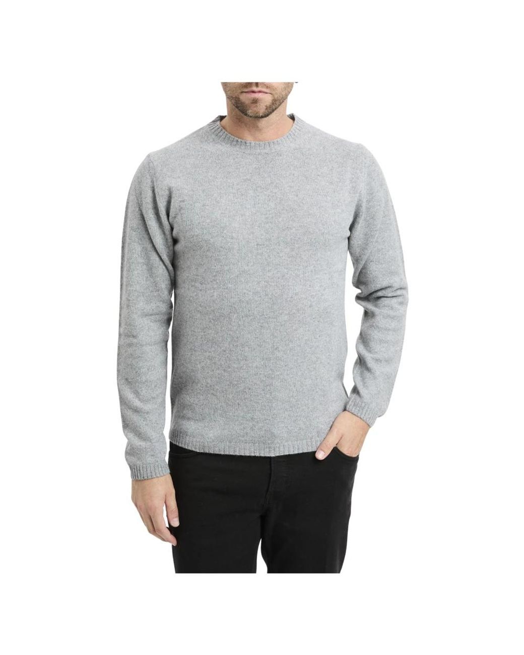 Daniele Fiesoli Gray Round-Neck Knitwear for men