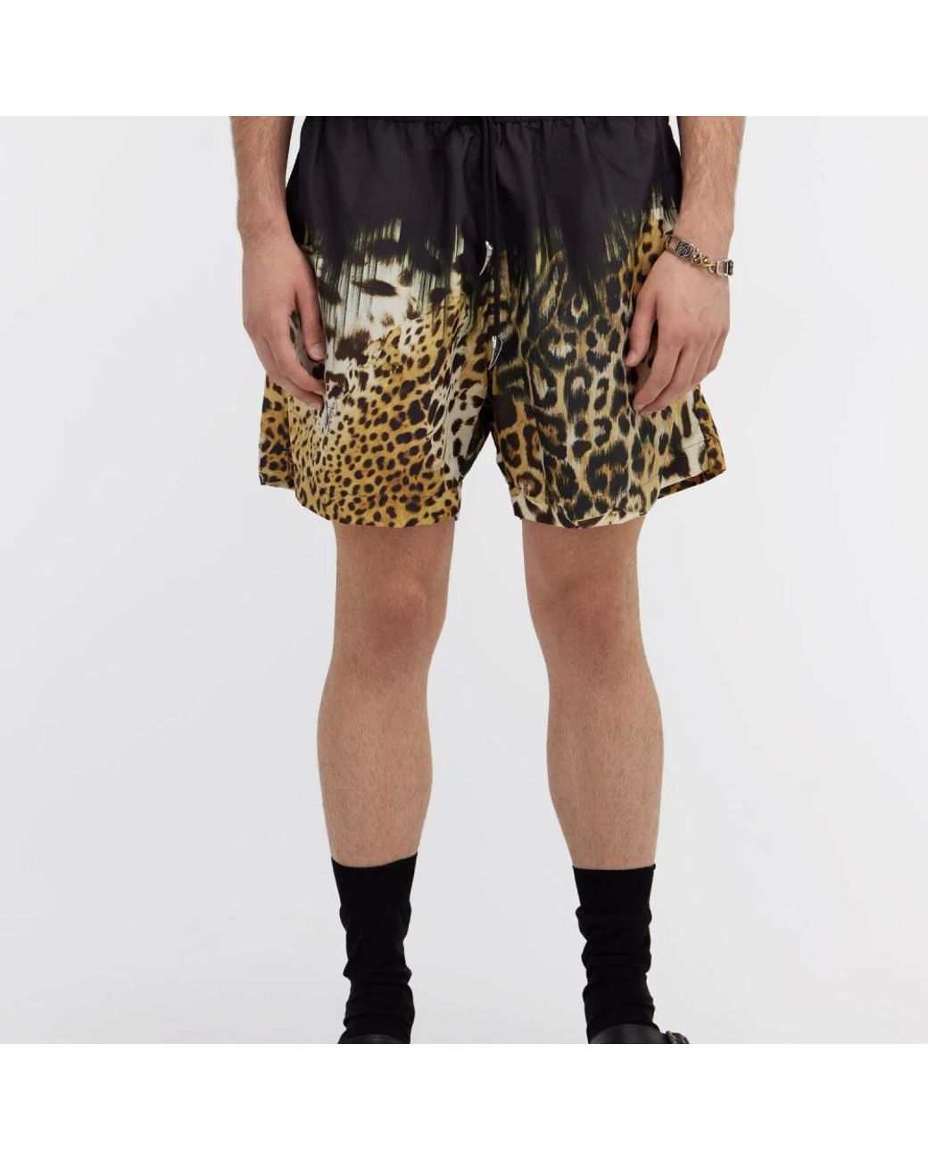 Roberto Cavalli Black Beachwear for men
