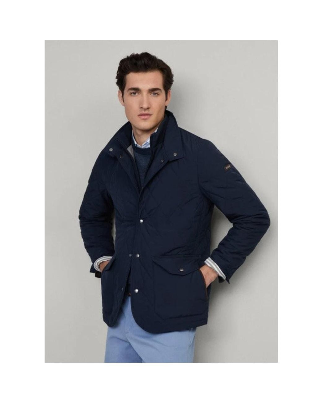 Hackett Gesteppte Paddock-Jacke in Blue für Herren