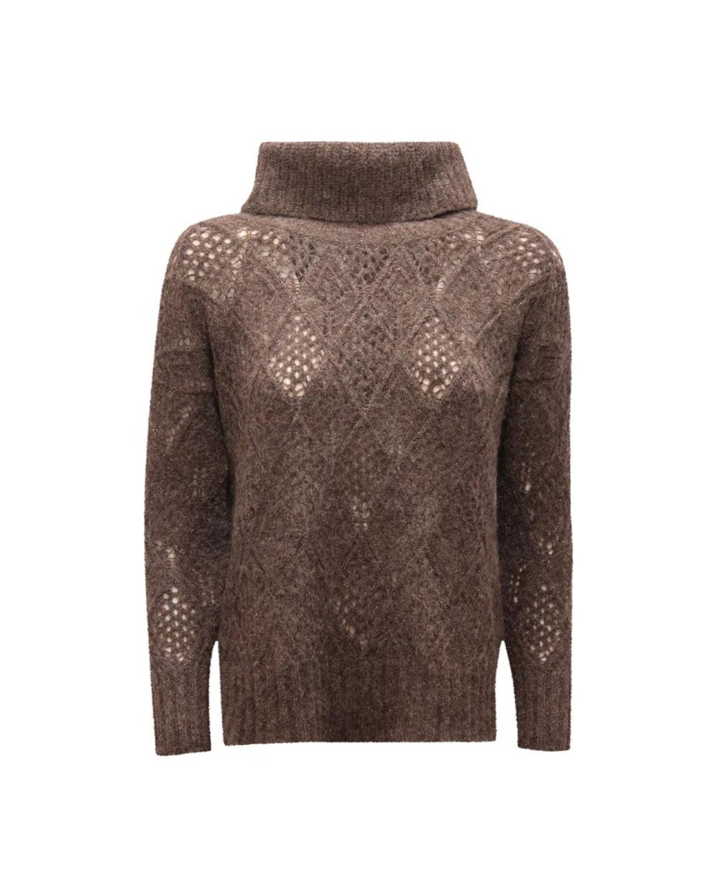 D.exterior Brown Turtlenecks