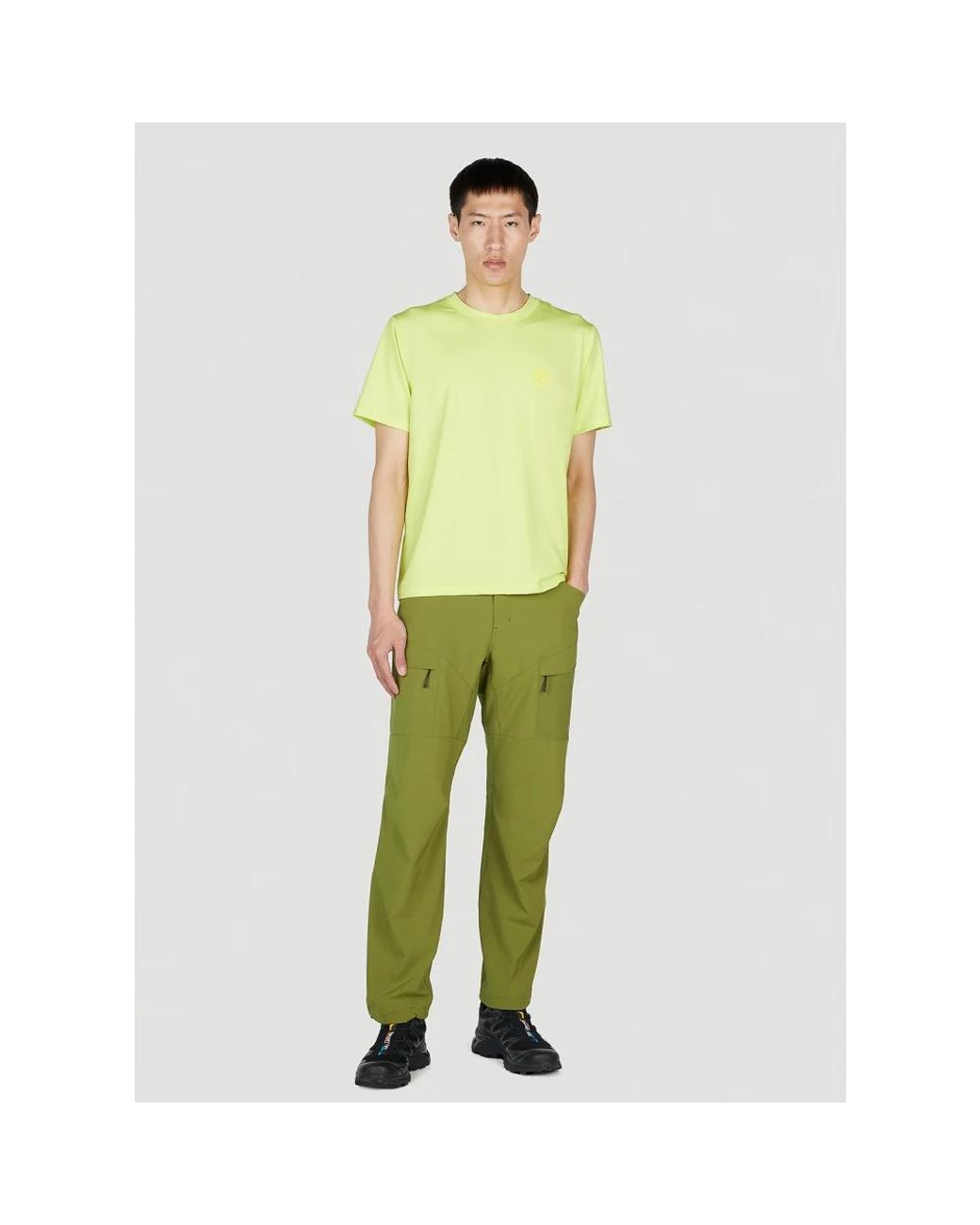 Ostrya Green Straight Trousers for men