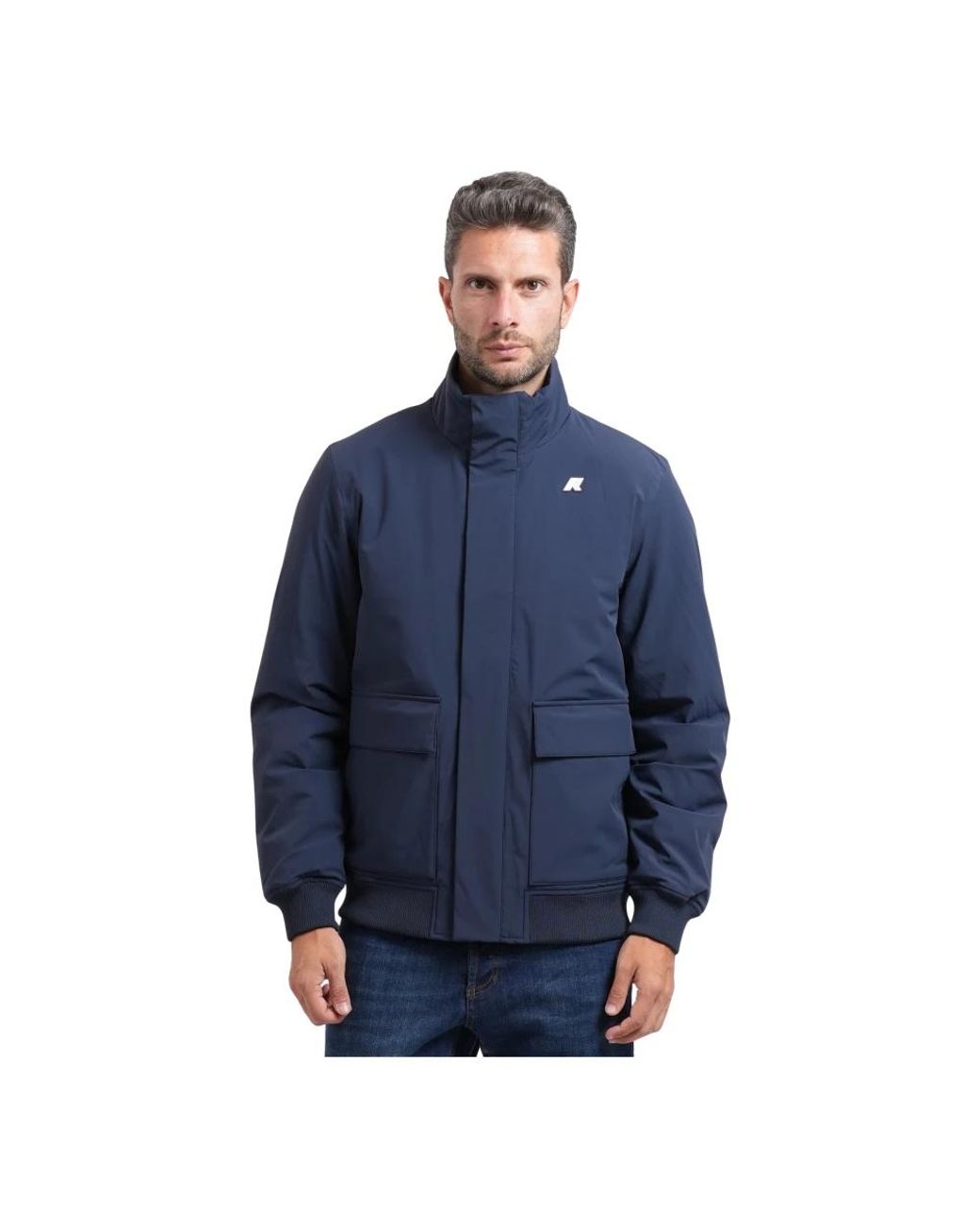 K-Way Blue Bomber Jackets for men