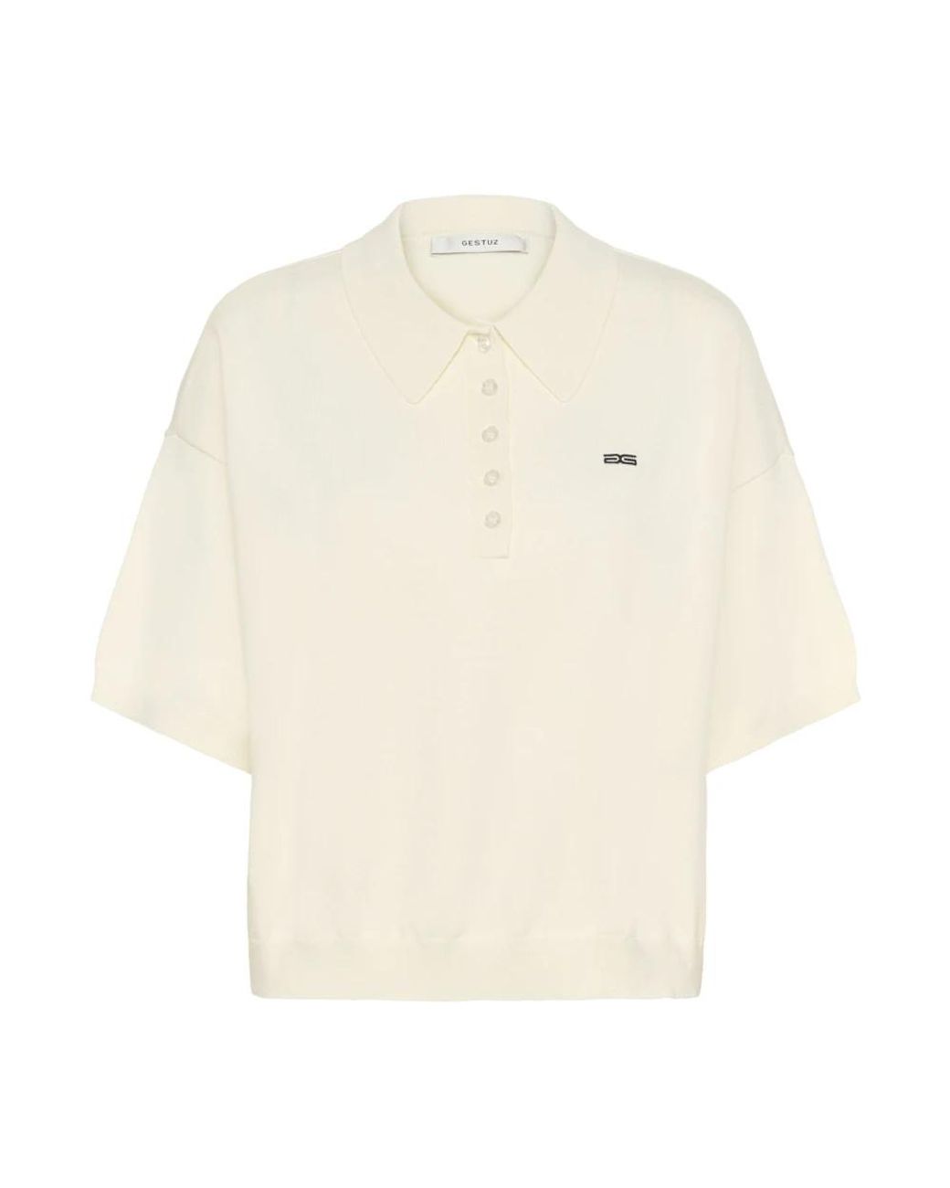 Gestuz Tops ,Polo Shirt in het White
