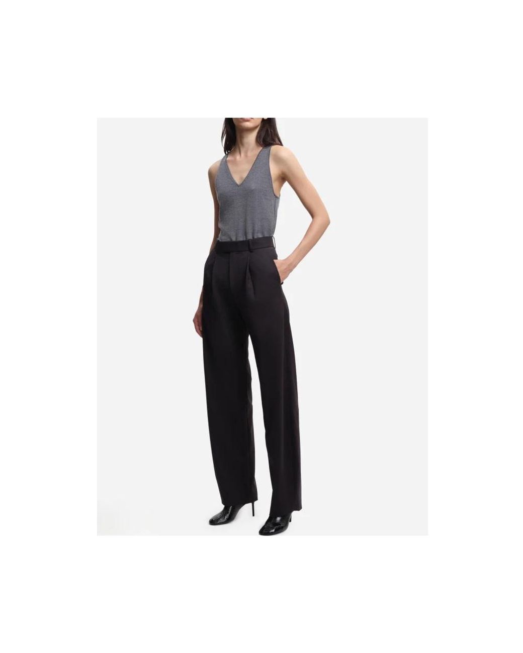 Margaux Lonnberg Black Wide Trousers