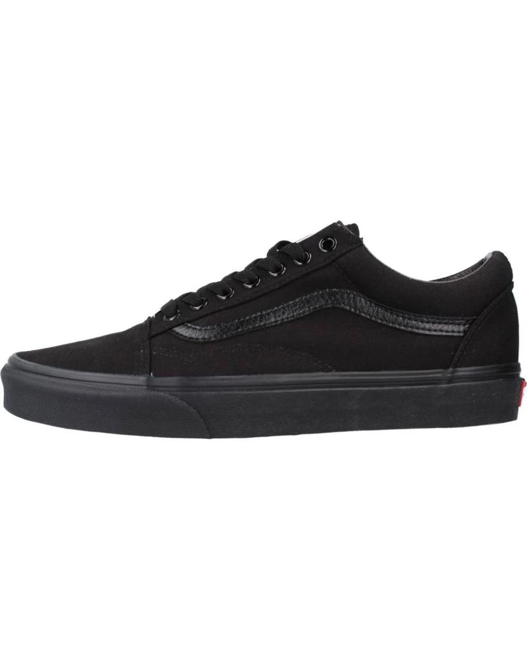 Vans Schoenen ,Zwart ,Zwarte Textiel Old Skool Sneakers in het Black voor heren
