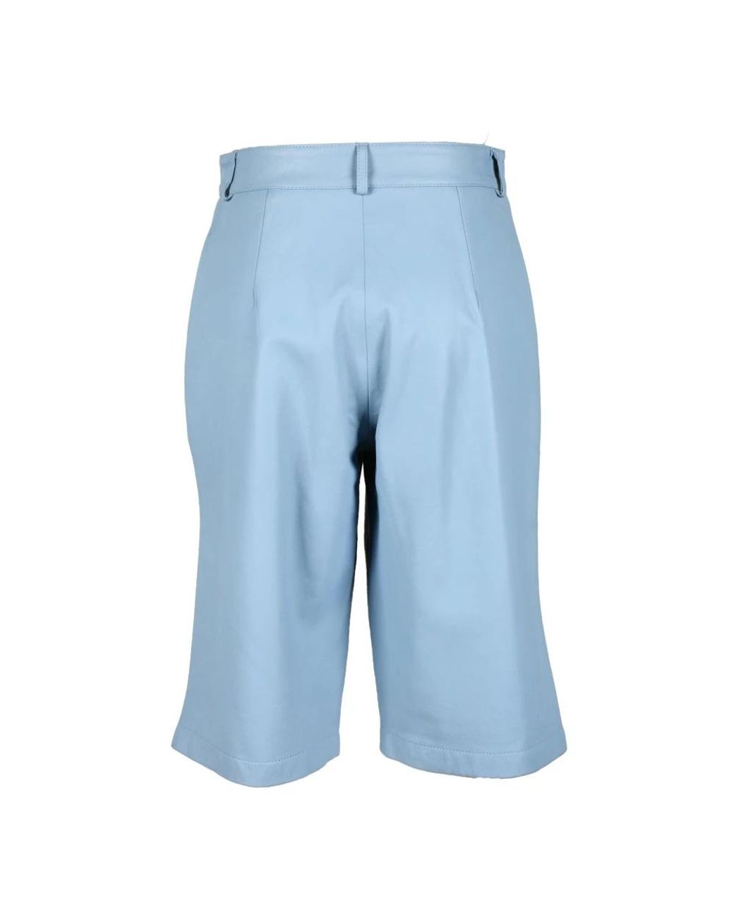 L'Autre Chose Blue Casual Shorts