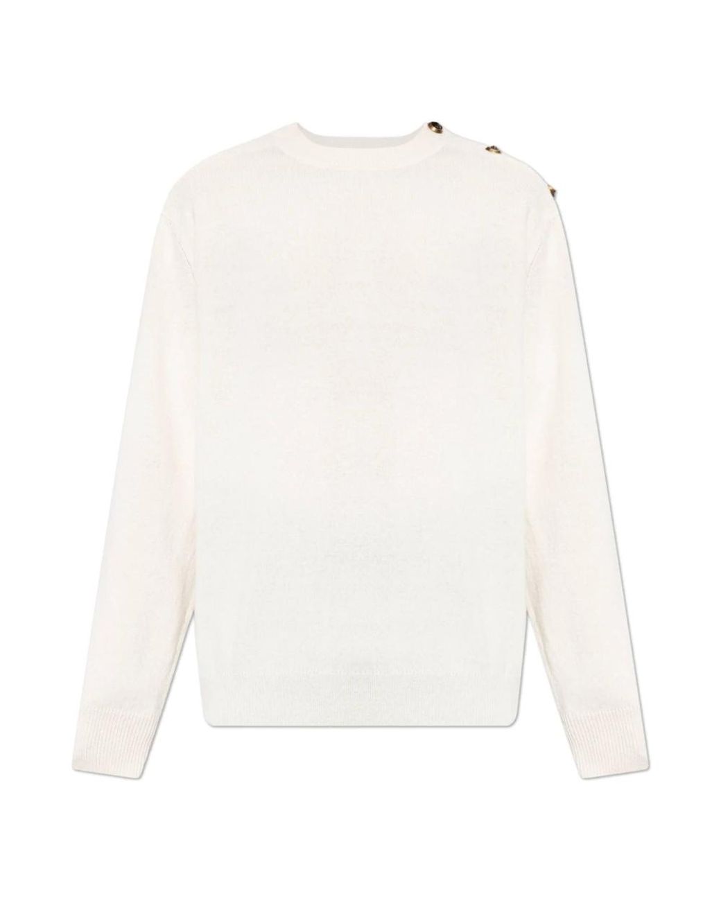 Balmain White Cashmere Knitwear for men