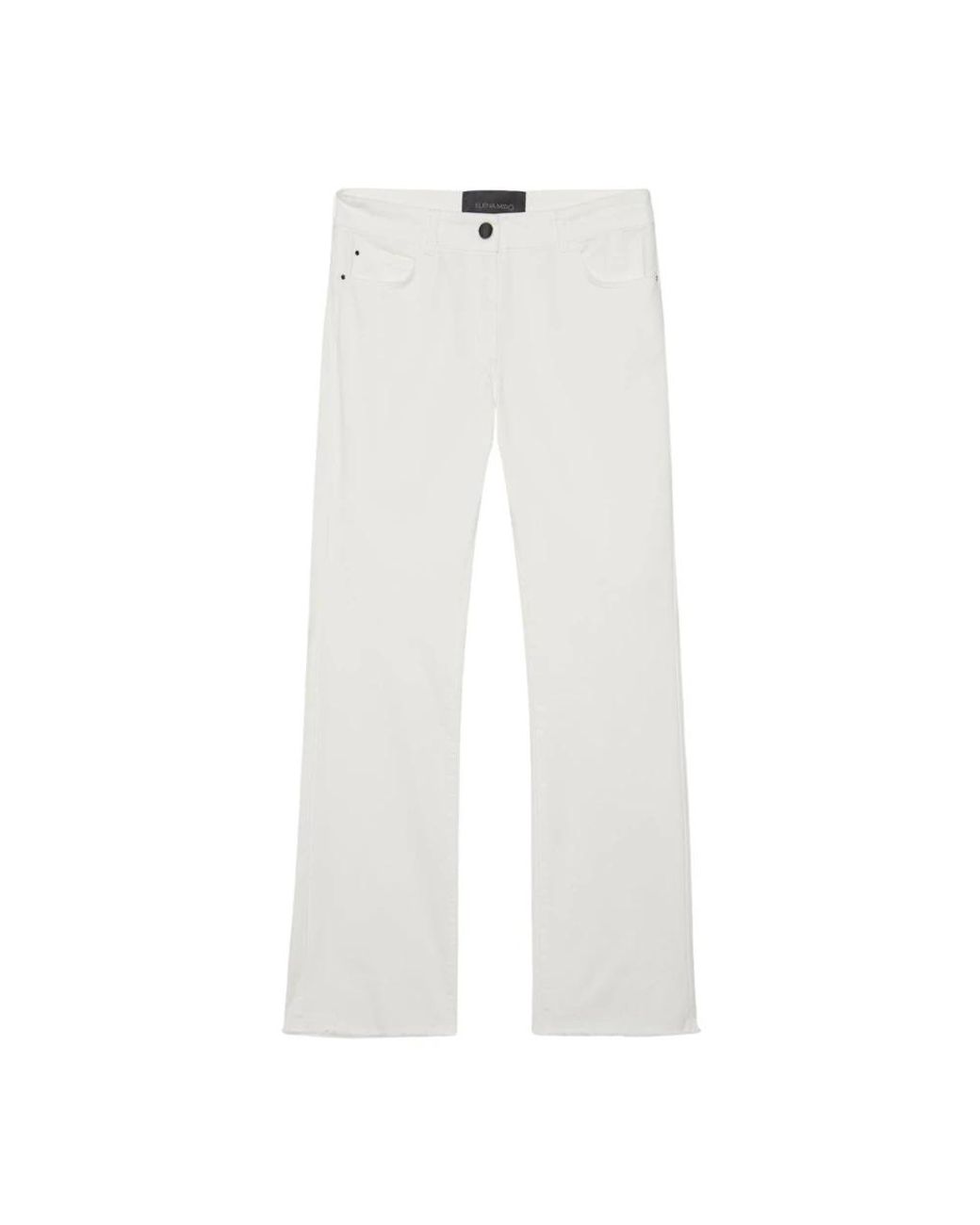 Elena Miro White Cropped Trousers