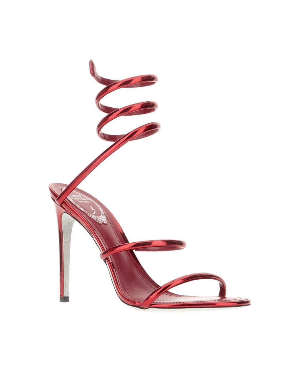 Rene Caovilla Red High Heel Sandals