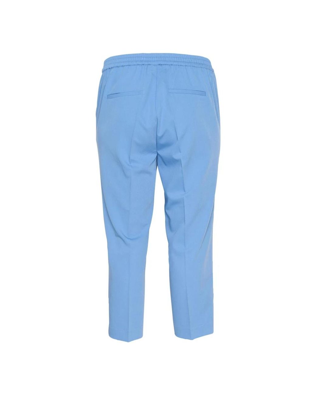 Kaffe Blue Flow Cropped Hose Mit Elastischem Bund