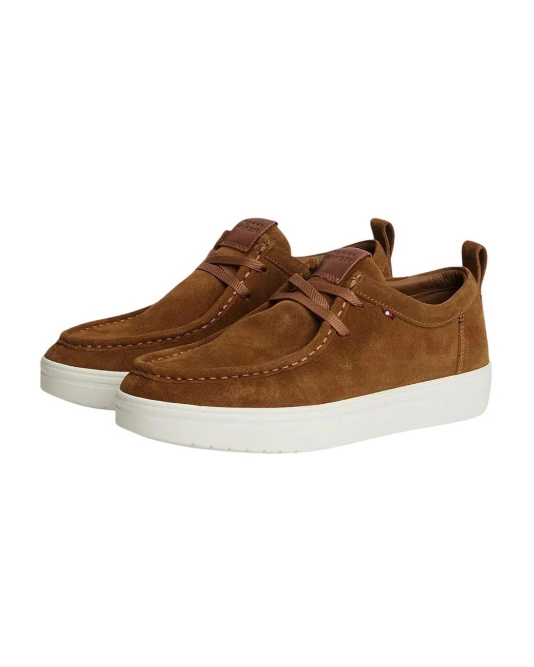 Tommy Hilfiger Brown Laced Shoes for men