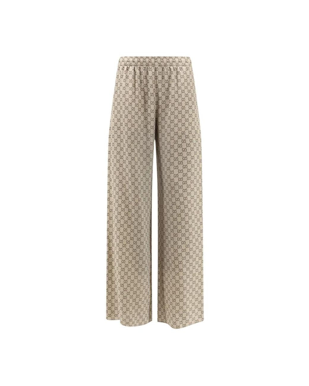 Gucci Natural Wide Trousers