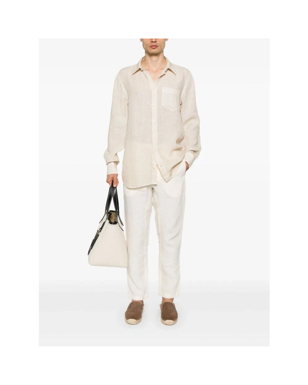 120% Lino Natural Casual Shirts for men