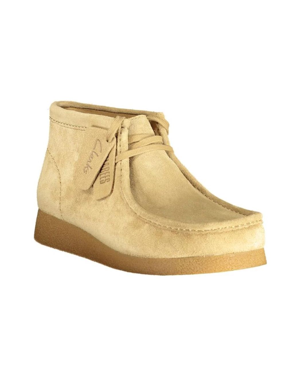Clarks Natural Wallabee Boot Suede for men