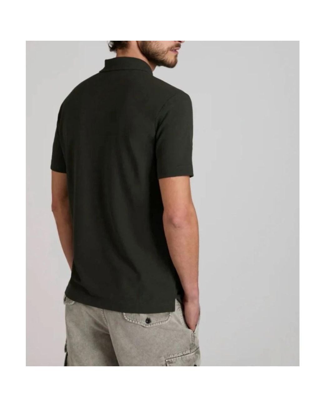 Zanone Black Polo Shirts for men