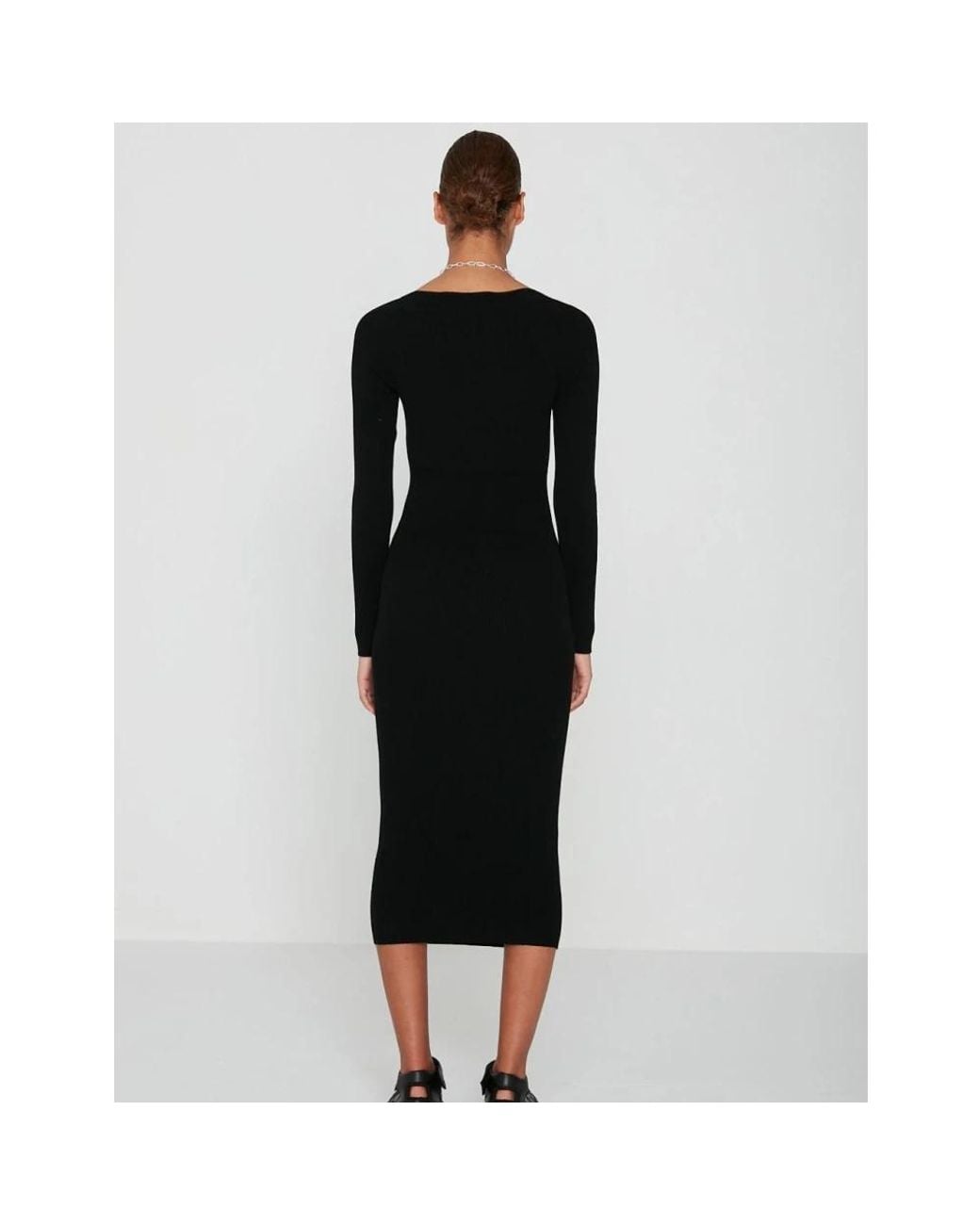 REMAIN Birger Christensen Black Midi Dresses