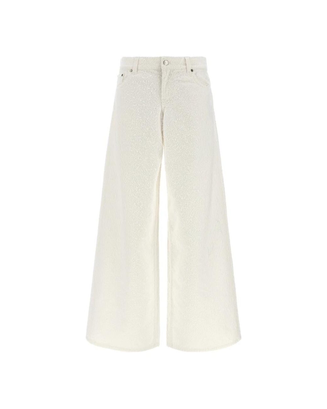 Stella McCartney White Wide Trousers