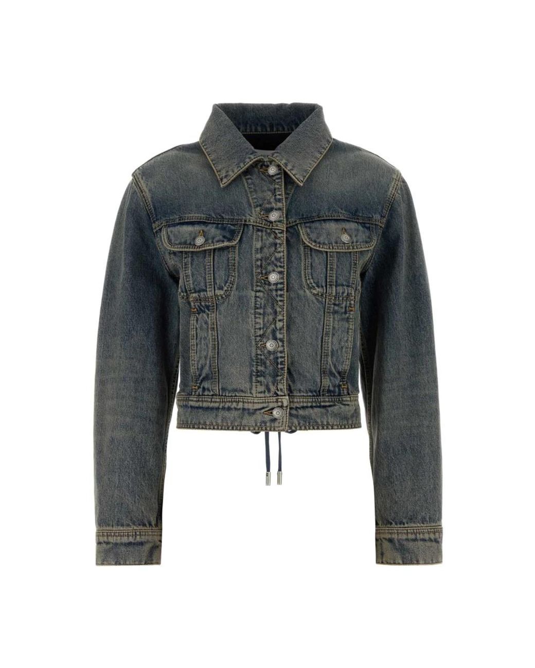 McQueen Gray Denim Jackets