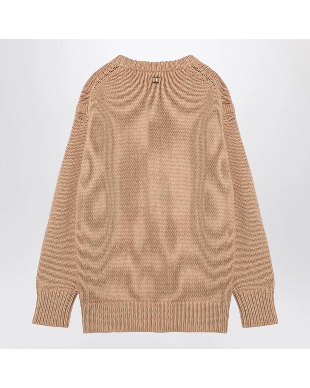 Chloé Natural Round-Neck Knitwear