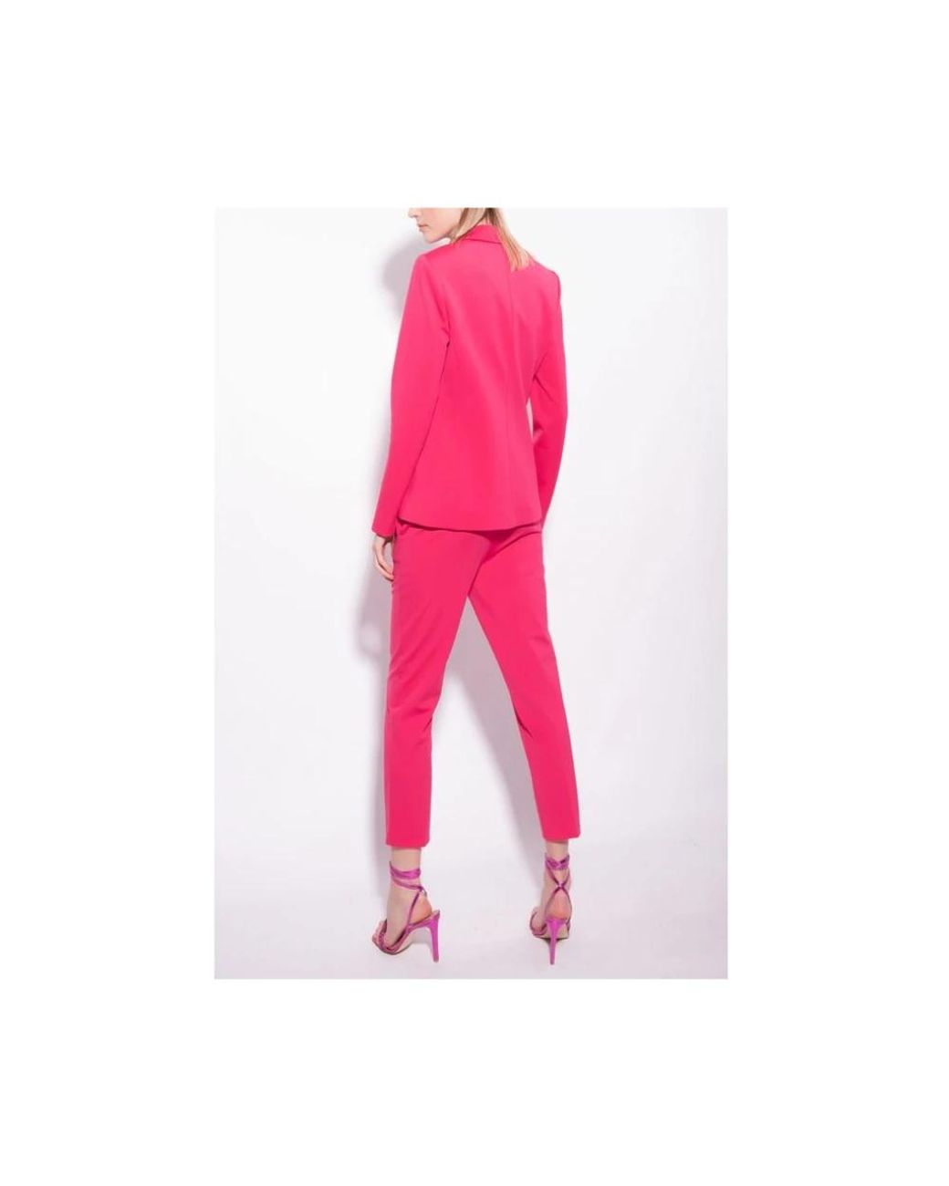Pinko Red Cropped Trousers
