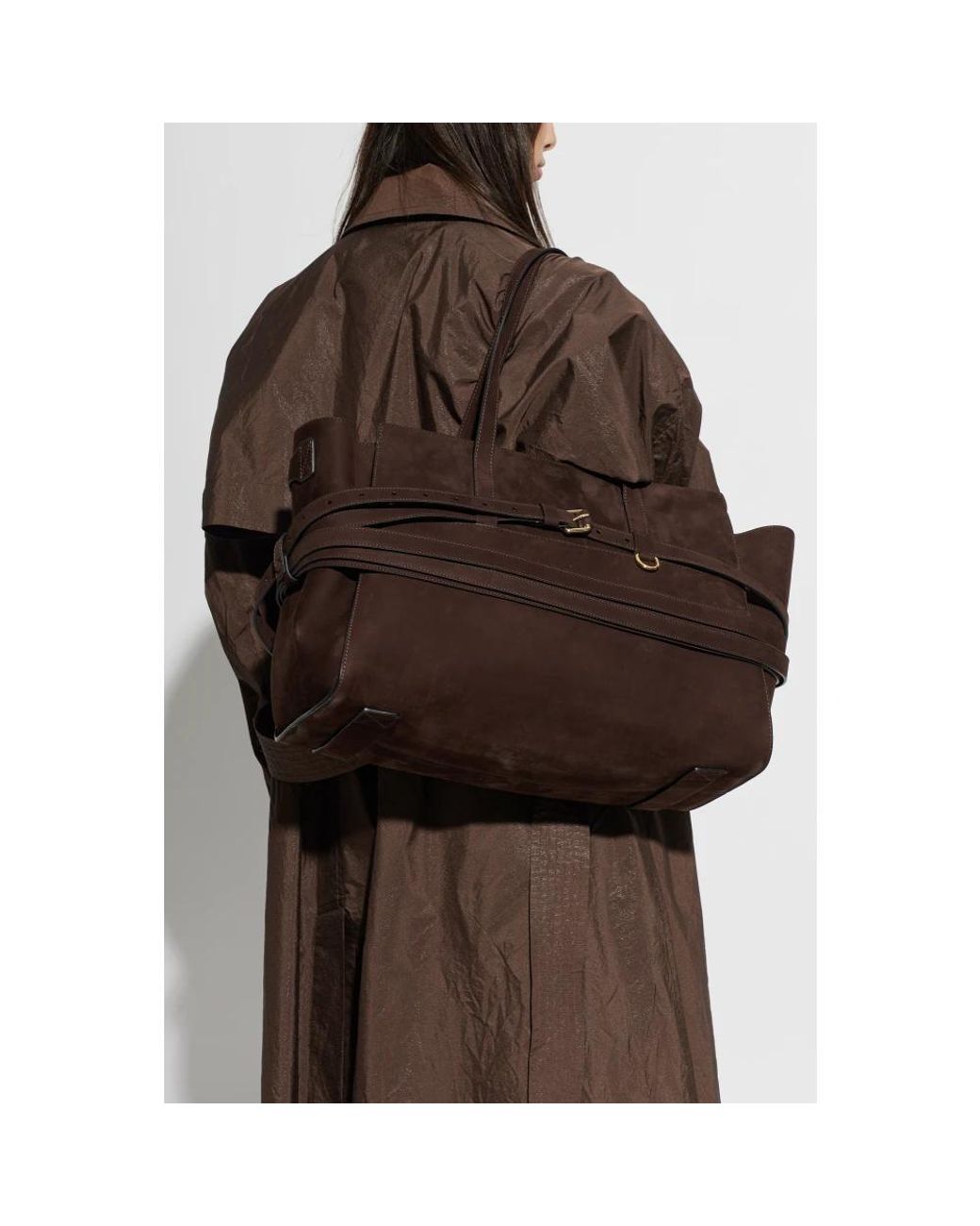 Moschino Brown Tote Bags