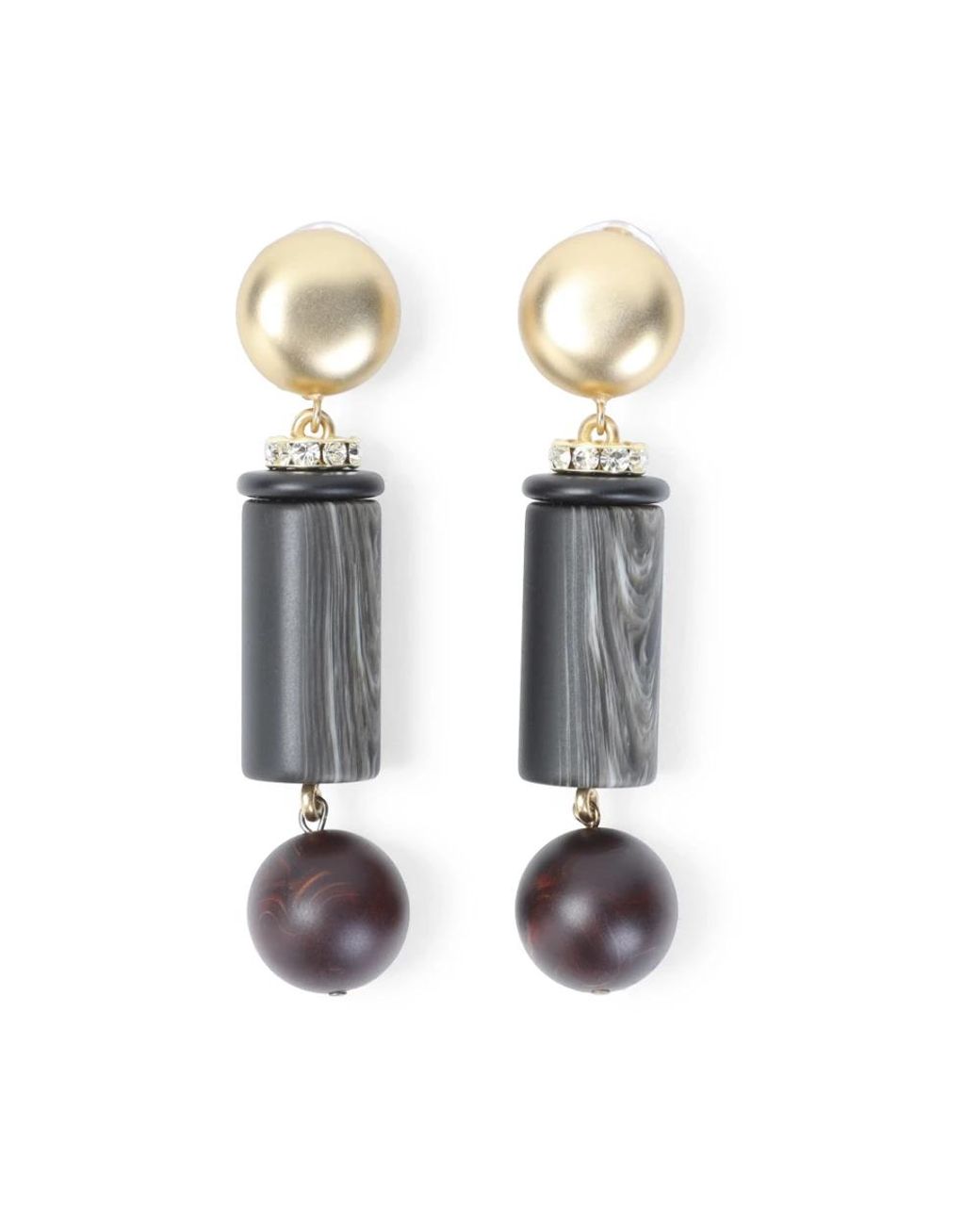 Giorgio Armani Gray Earrings
