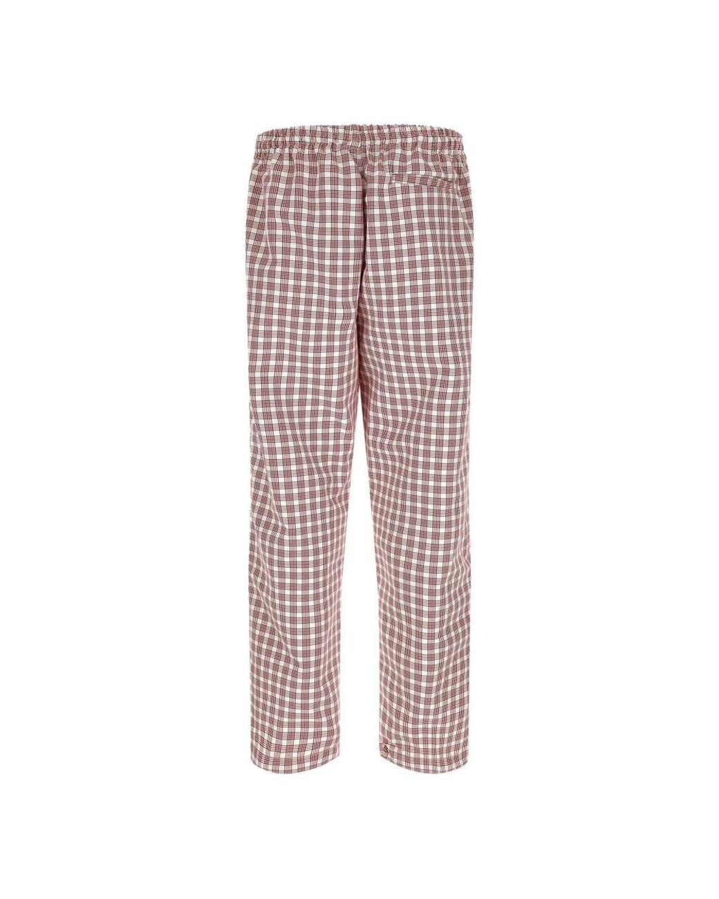 Willy Chavarria Red Straight Trousers for men