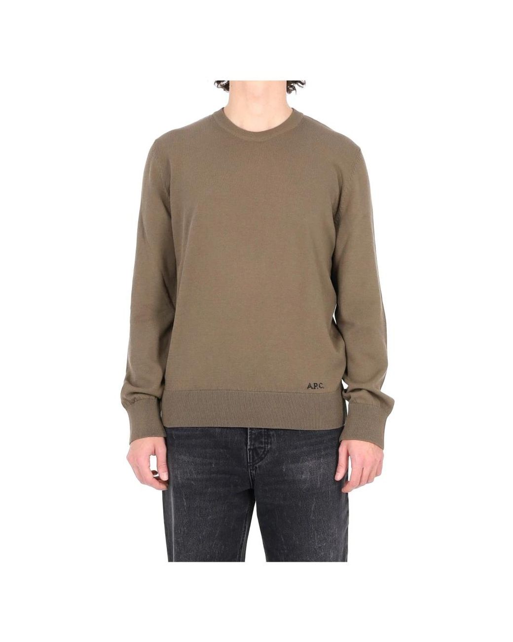 A.P.C. Brown Round-Neck Knitwear for men