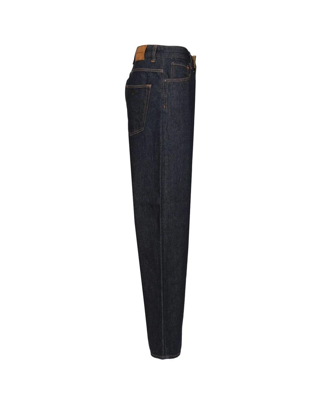 Emporio Armani Blue Wide Jeans for men