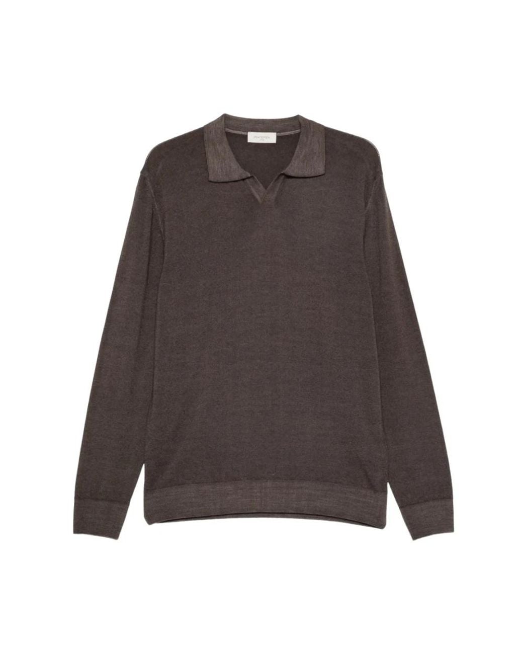 Piacenza 1733 Brown V-Neck Knitwear for men