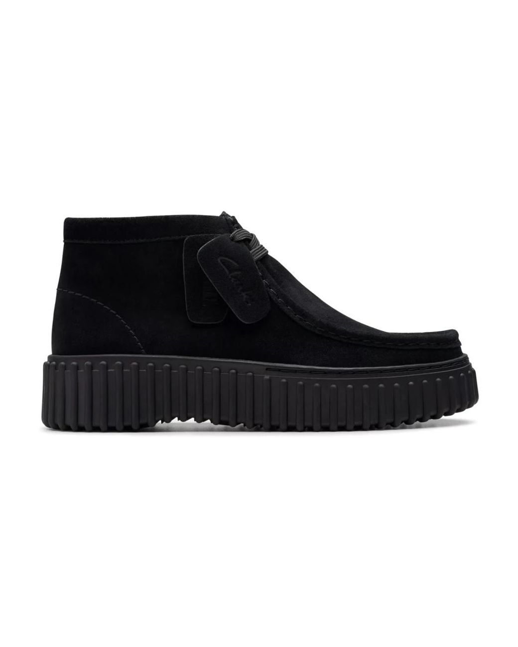 Clarks Black Lace-Up Boots