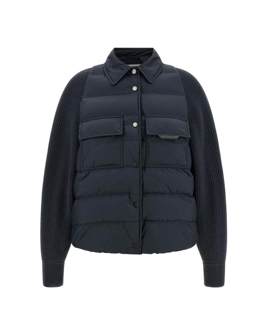 Brunello Cucinelli Blue Down Jackets